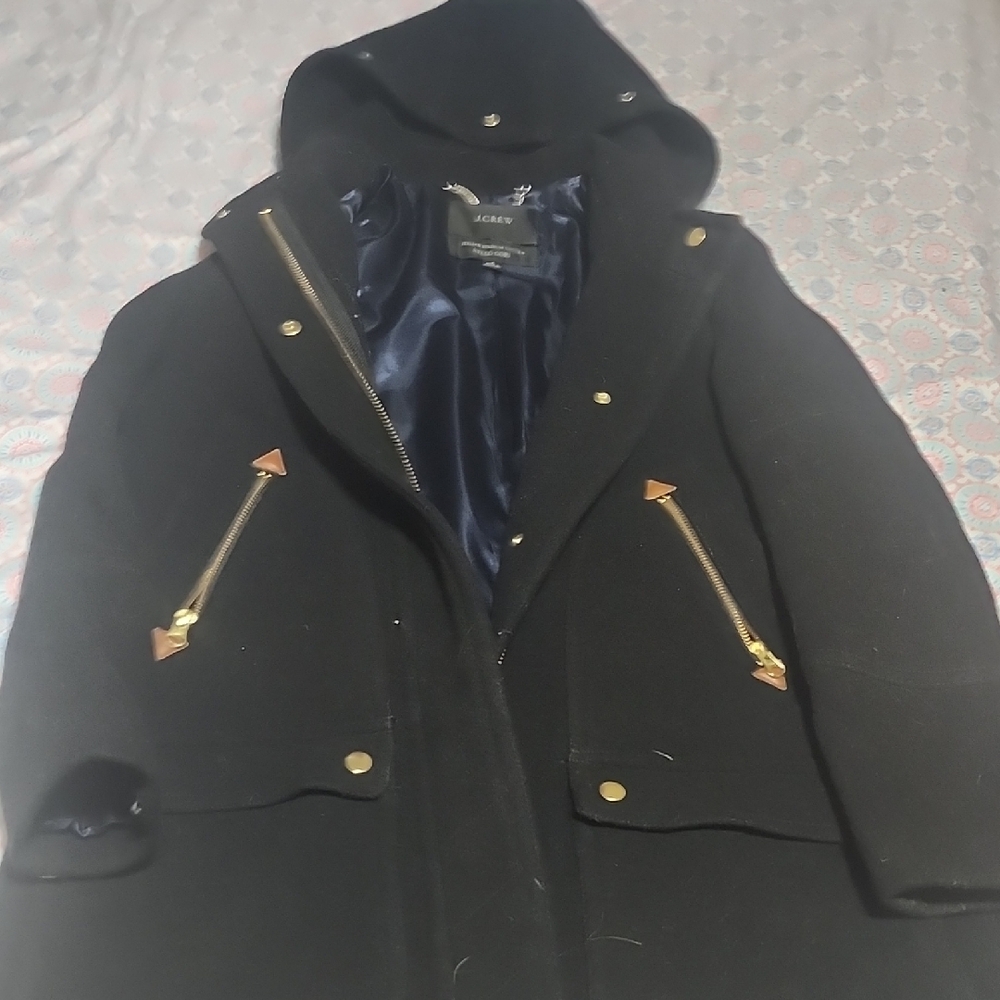 Men's Black Hooded Jacket